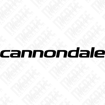 Logo preto cannondale em fundo branco
