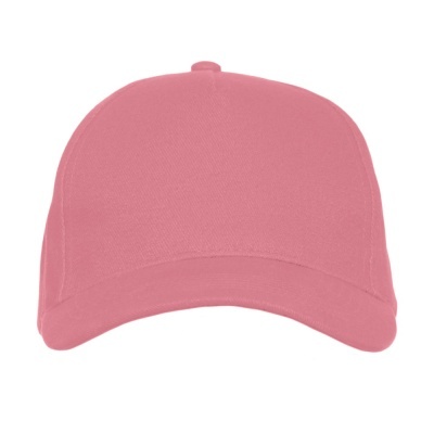 Boné cor de rosa liso em fundo branco