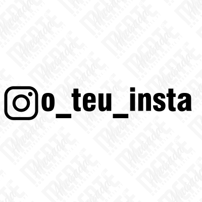 Logótipo Instagram preto com texto o_teu_insta em fundo branco