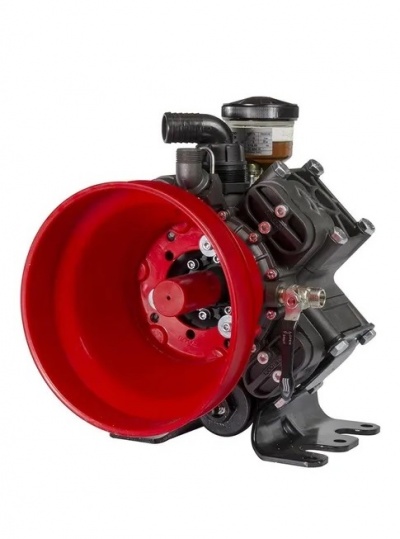 Bomba de água industrial com rotor vermelho