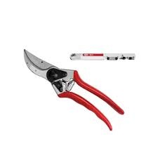 Tesoura de poda vermelha com caneta branca