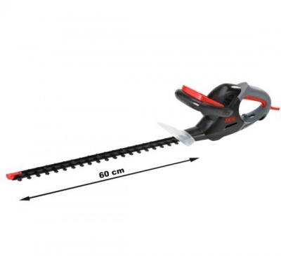 Aparador de sebes elétrico cinzento e vermelho com lâmina de 60 cm