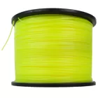 Rolo de linha de pesca amarelo neon em carretel preto