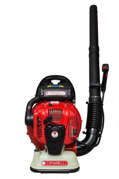 Soprador de folhas a gasolina vermelho e preto da marca CIFARELLI