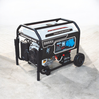 Gerador elétrico portátil OMEGA Interlagos com painel e roda preta