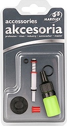 Acessórios Marolex em blister com várias peças pequenas de diferentes cores