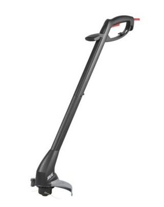 Aparador de relva eléctrico preto com pega ergonómica