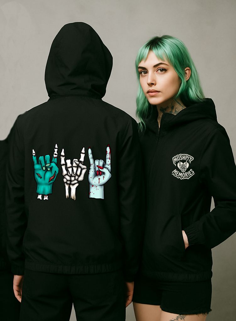 Corta-Vento Impermeável Rock Hands - Adulto