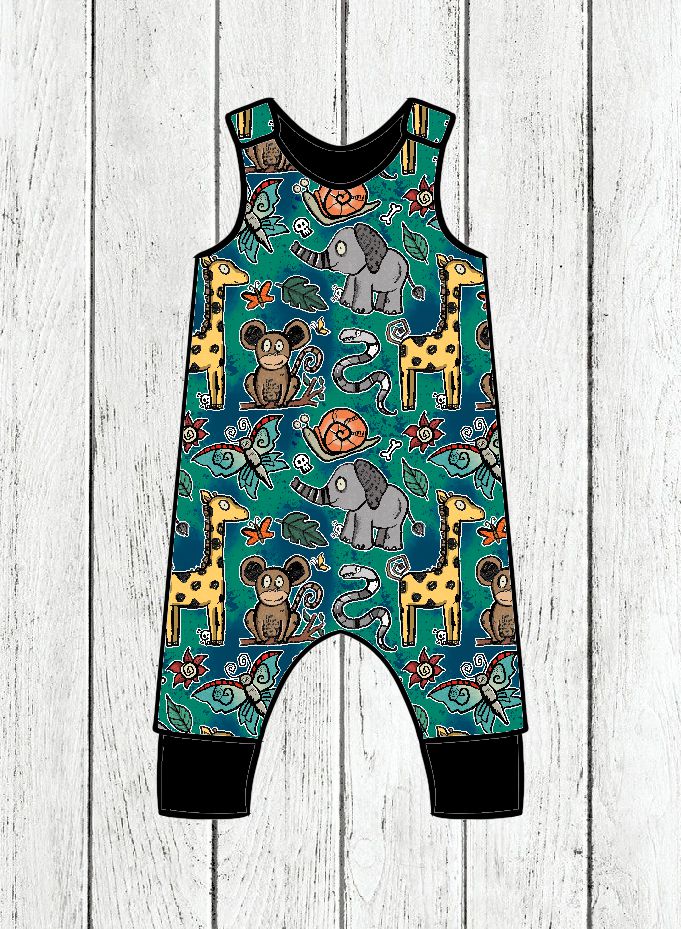 Jardineiras Grow With Me Spooky Animals - Por Encomenda