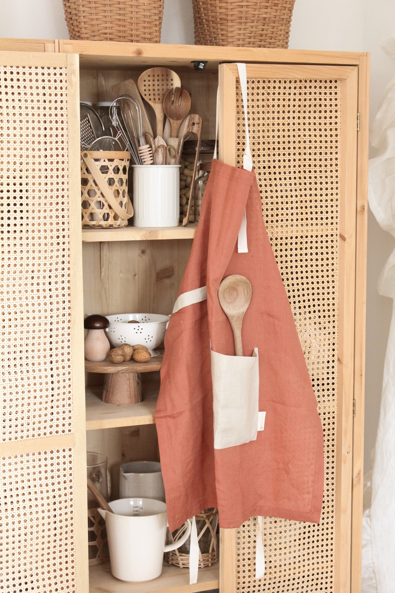 Avental de Cozinha Linho Terracota