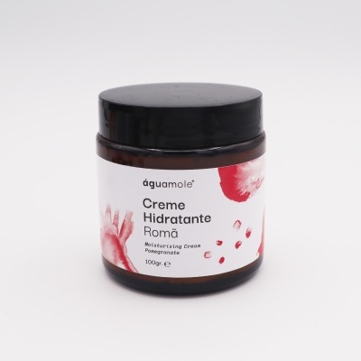 Frasco de creme hidratante Águamole Romã