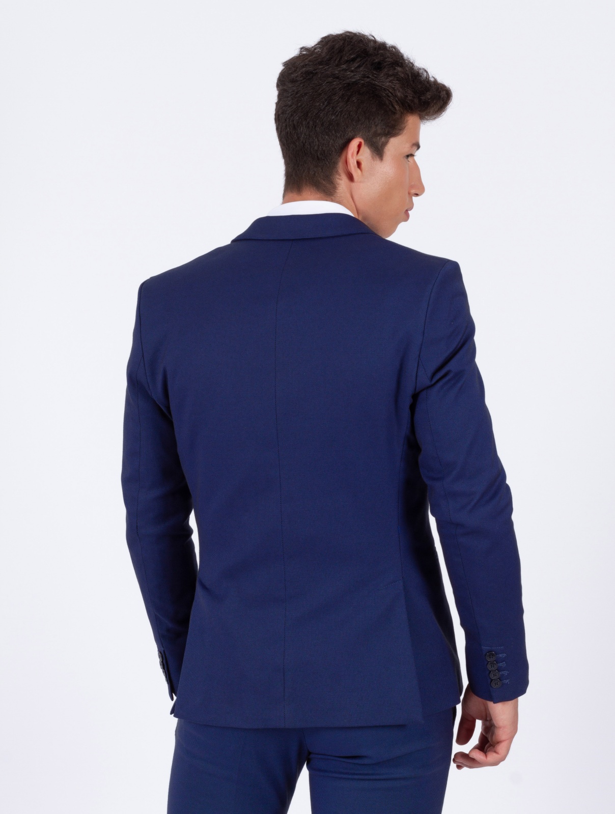 BLAZER SMK BLUE REFLECTIO Blazer azul escuro masculino visto de costas