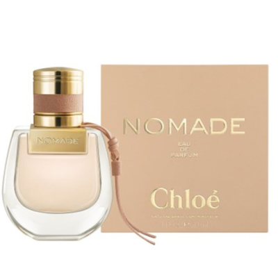 Frasco de perfume NOMADE Chloé com caixa castanha