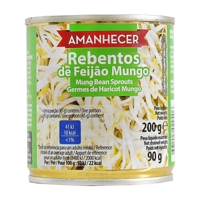 Lata metálica de rebentos de feijão mungo Amanhecer