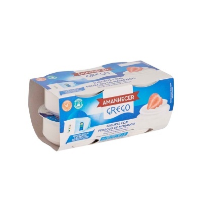 Pack de 4 iogurtes Amanhecer Grego sabor morango