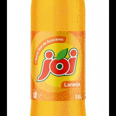 Garrafa plástica de refrigerante de laranja Joi