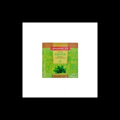 Caixa de chá de menta AMANHECER verde