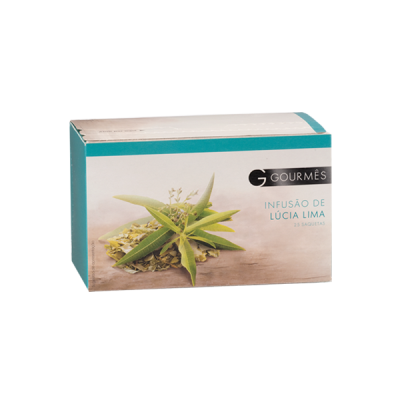Caixa de infusão de lúcia lima da marca Gourmés