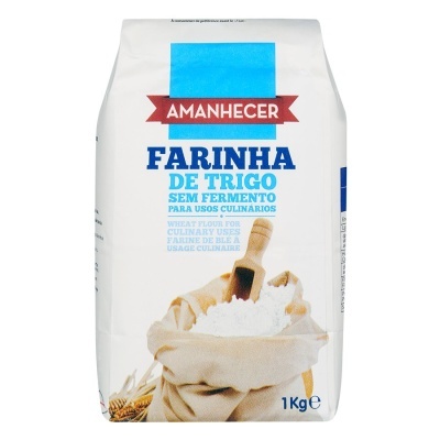 Pacote branco de farinha de trigo Amanhecer 1kg