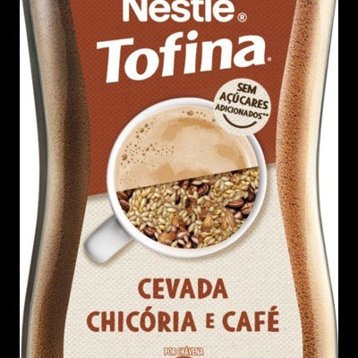 Frasco de bebida solúvel Nestlé Tofina Cevada Chicória e Café