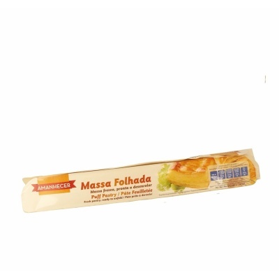 Pacote de massa folhada fresca AMANHECER com imagem do produto