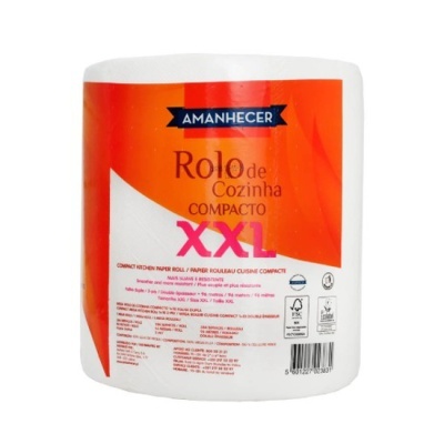 Rolo de cozinha compacto XXL Amanhecer em embalagem plástica branco e laranja