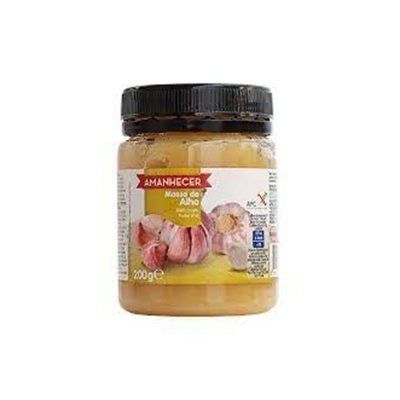 Frasco de vidro com pasta de alho AMANHECER 200g