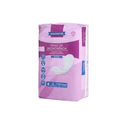 Pacote de penso de incontinência rosa e roxo Amanhecer com 20 unidades extra