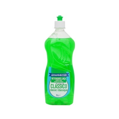 Detergente loiça líquido verde Amanhecer classic 1L com tampa verde e branca