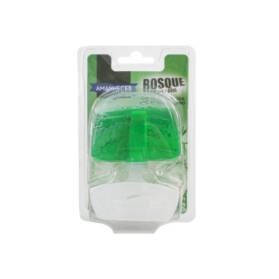 Ambientador de odor para casa de banho com reservatório e tampa verde