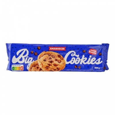 Pacote azul de bolachas Big Cookies da marca Amanhecer