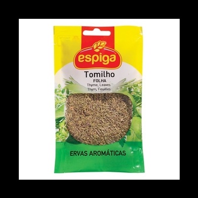 Pacote de folhas de tomilho secas da marca Espiga
