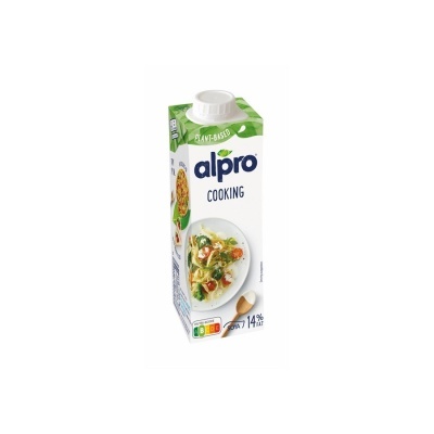 Embalagem cartonada Alpro Cooking planta-based 250 ml