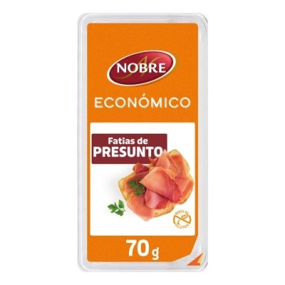 Embalagem de fatias de presunto Nobre Económico 70g