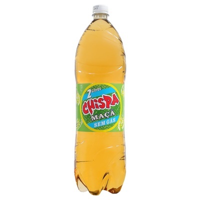 Garrafa plástica translúcida amarela CHISPA Maçã 2 litros sem gás