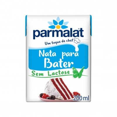 Embalagem 200 ml Nata para Bater Parmalat sem lactose