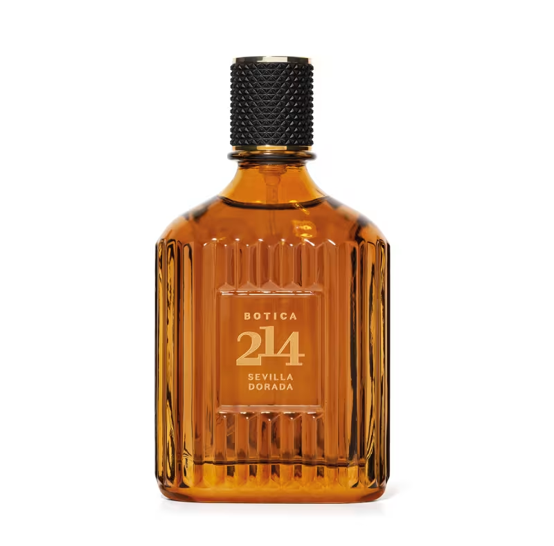 63509 Botica 214 Sevilla Dorada Eau de Parfum 90ml Frasco de vidro âmbar com perfume BOTICA 214 SEVILLA DORADA