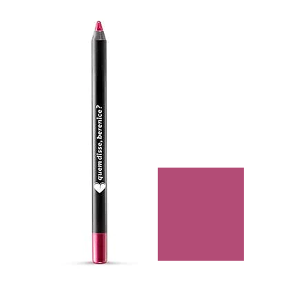 77826 Lapis para Olhos Rosaton 1.2g Lápis de boca preto com texto branco e ponta rosa escuro ao lado de amostra da cor