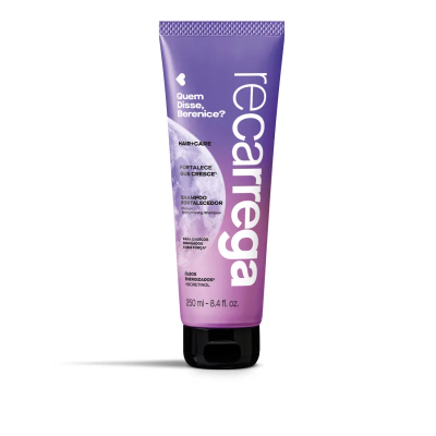 Tubo roxo de shampoo recarrega da Quem Disse, Berenice?, 250 ml