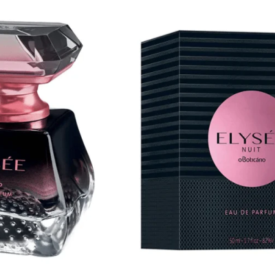 Frasco e caixa de perfume Elysée Nuit