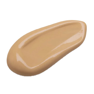 Base líquida bege claro com textura cremosa