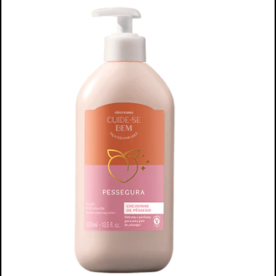 Frasco de hidratante corporal Cuide-se Bem Pesseguira