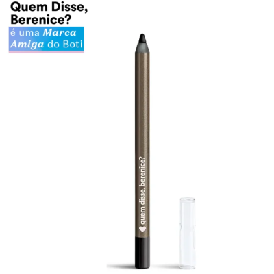 Lápis preto para olhos com tampa transparente da marca Quem Disse, Berenice?