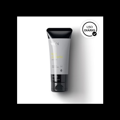 Tubo branco e preto de desodorante para homem com tampa preta e texto 'USO DIÁRIO'
