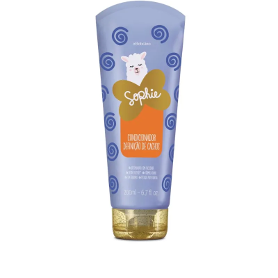 Condicionador Sophie para definição de cachos em tubo lilás com tampa dourada