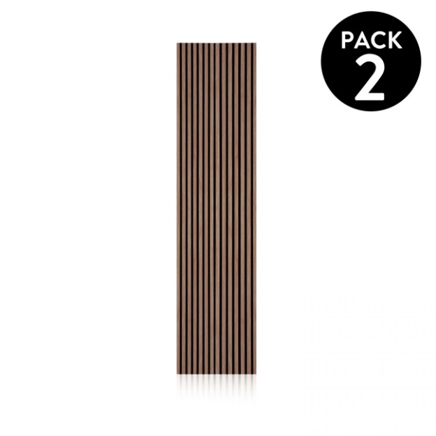 Pack de 2 tapetes longos com riscas verticais castanho e preto