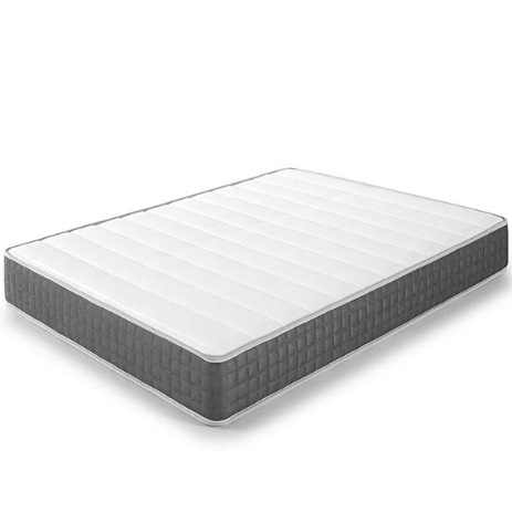 Colchão branco e cinzento em fundo branco