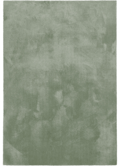 Tapete verde claro com textura aveludada e padrão abstrato sutil