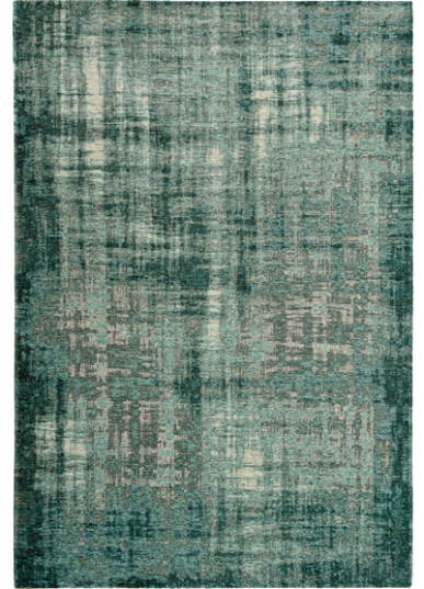 Tapete retangular em tons verdes abstratos