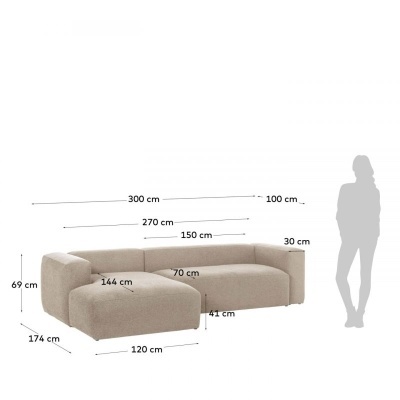 Sof&#x00E1;&#x20;com&#x20;Chaise&#x20;3&#x20;Lugares